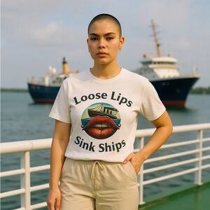 Unisex Loose Lips Sink Ships Tee